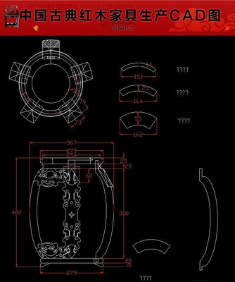 ���ƹĵʺ�ľ�Ҿ�����CADͼֽ dwg