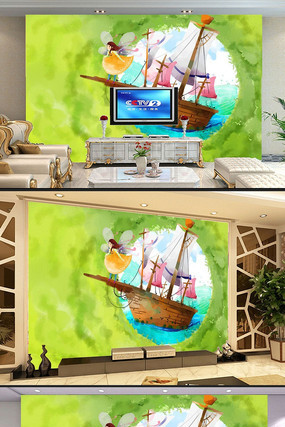 3D����ͯ�������ͻ����ӿ�������ǽ PSD