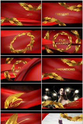 ��������ҵ���佱����AEģ��