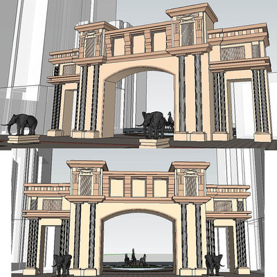 ����ŷʽ��ס��������ڲ�ͼ��ʦsketchup��������ģ�� ����