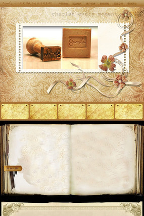 ��ױƷ���Ű��Ա���ҳװ����� PSD