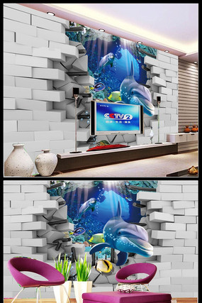 ħ��3D����������ӱ���ǽ PSD