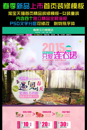 �Ա����´�����Ʒ��ҳװ����� PSD