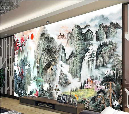 ��ʽ�ֻ�ɽˮ�����ӱ���ǽ PSD