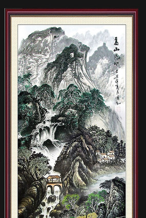 ��ɽ��ˮɽˮ����װ��ͼ PSD