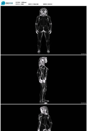 医疗女人体模型视频素材 医疗女人体模型视频素材