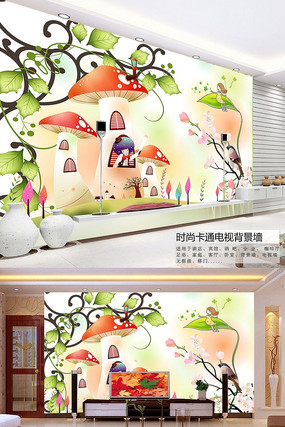 Ģ����԰��ͯ������ǽģ�� PSD