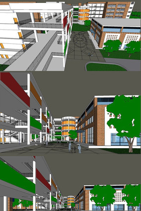 �ִ��������Сѧ����SUģ�� skp