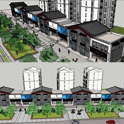 �ٽ���ҵ�ֲ�ͼ��ʦģ�� skp