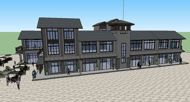 ��ҵ�ֽ�����ͼ��ʦģ�� skp