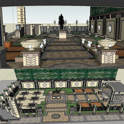 ����ͥԺģ�ͽ�����ͼ��ʦSUģ�� skp