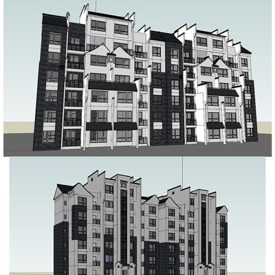 ���ɶ�㽨����ͼ��ʦSUģ�� skp