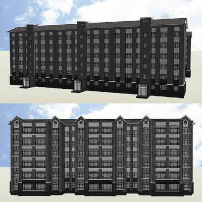 ����ʽ���סլ������ͼ��ʦSKPģ�� skp