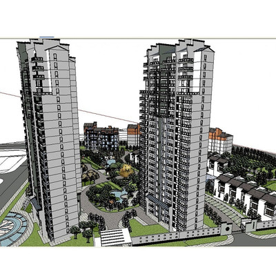 ��ʽ��ס���߲㽨����ͼ��ʦSUģ�� skp