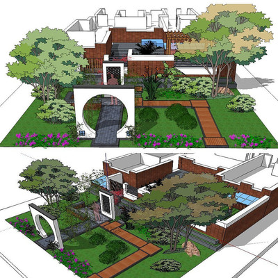 ����ͥԺ��ͼ��ʦSUģ�� skp