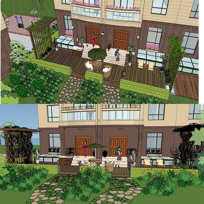 ��ƷͥԺ���۲�ͼ��ʦSUģ�� skp