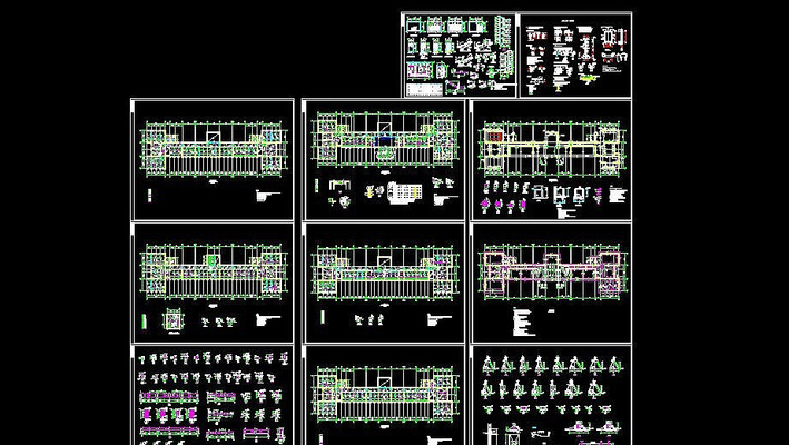 ��ѧ¥CADʩ��ͼ dwg