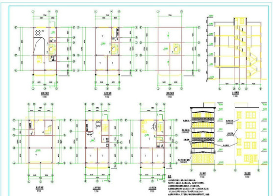 ���С��¥���cadͼֽ dwg