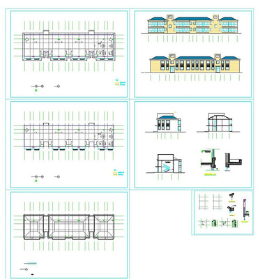 ����Ժ��¥���cadʩ��ͼ dwg