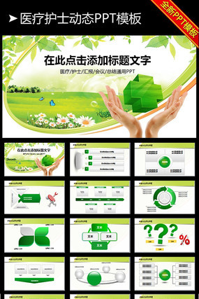 ��ɫҽ�������������������ƻ�PPT pptx