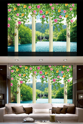 �����ʻ��羰���屳��ǽ TIF