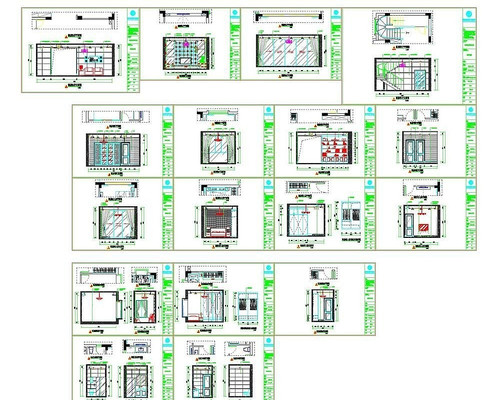 ȫ�ױ���װ��cadͼֽ dwg