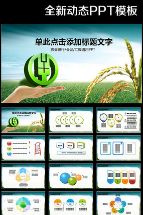 ��ɫ�й�ũҵ���н������ƹ����ƻ�PPT pptx