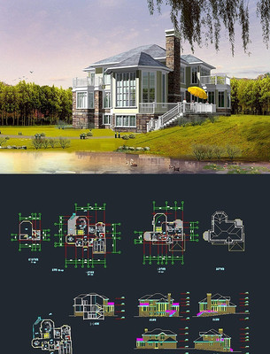 С�ͱ���cad���ͼ dwg