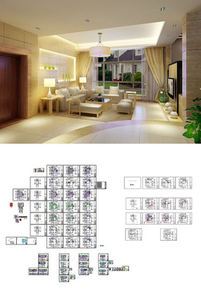 �ߵ�����װ��cadȫ��ͼ dwg