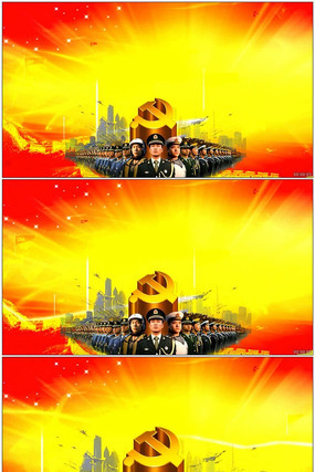 中国军队建军节视频背景 中国军队建军节视频背景