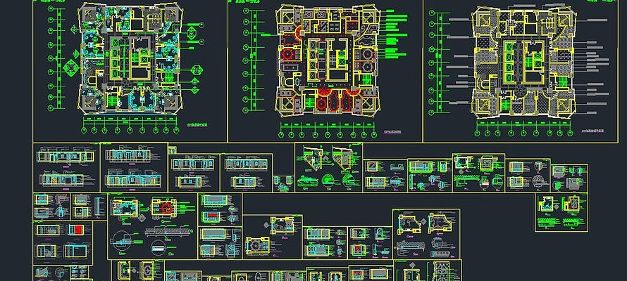 KTVȫ��ʩ��ͼcad dwg