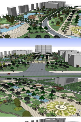 �칫���㳡����SUģ�� skp