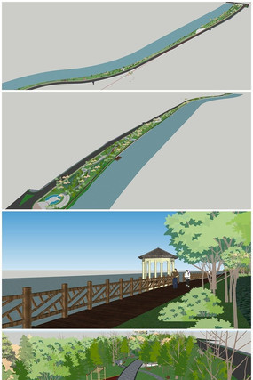 ���ͺӱ���԰SUģ�� skp