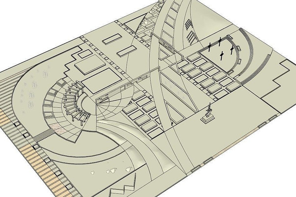 ��԰�㳡SU��ģģ�� skp