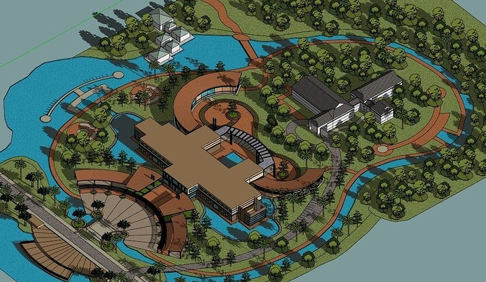 ������԰SUģ�� skp