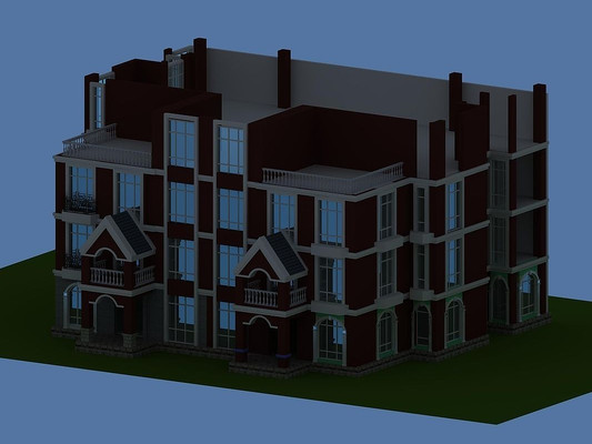 室外建筑别墅3d模型 室外建筑别墅3d模型