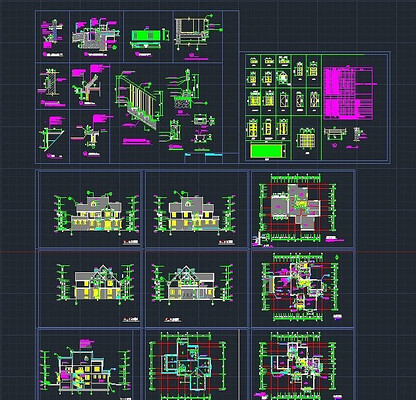 �Դ���԰Ժ�ӱ���cadʩ��ͼ dwg