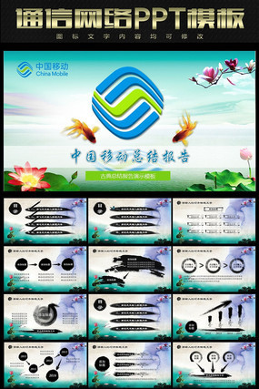 �й��ƶ�ˮī����ܽ�PPT pptx