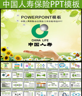 �й����ٱ��չ�˾��̬PPTģ�� pptx