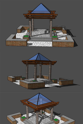 ��԰ˮ����ϵ���Ϣͤ��SUģ�� skp