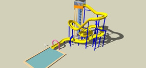 ��ͯ����������ʩskpģ�� skp