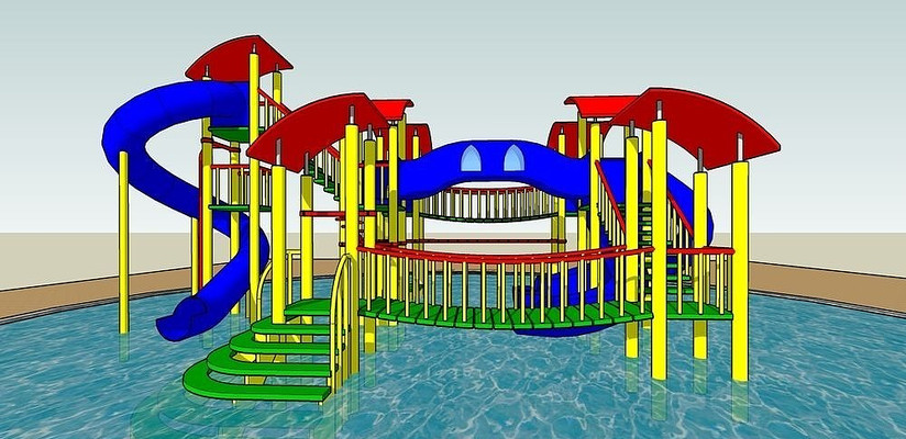 ˮ�ϻ���SUģ�� skp