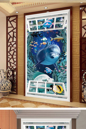 3D���崰�������������ر���ǽ PSD