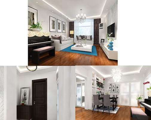 现代客餐厅玄关3d模型下载 现代客餐厅玄关3d模型下载