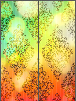 时尚艺术花纹移门 PSD 时尚艺术花纹移门 PSD