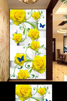 ����õ�廨���ر���ǽ PSD