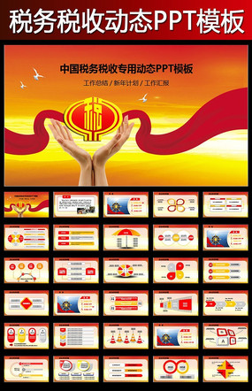 �й�˰���˰��˰������������̬PPTģ��