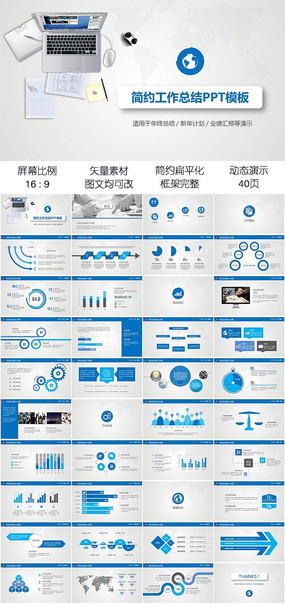 ��๤���ܽ���ְ����ҵ���㱨PPTģ��