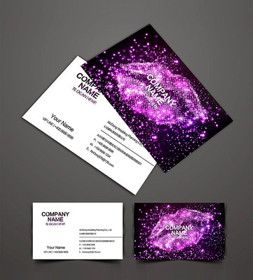 紫色美容整形名片模板 紫色美容整形名片模板