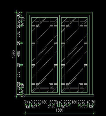 ��ʽ�����ųߴ����ͼֽ CAD